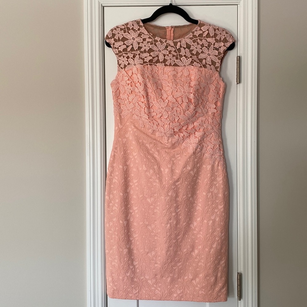 Beautiful Pink Ralph Lauren Floral Lace Dress